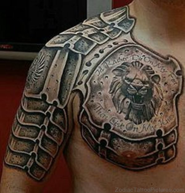 Stylish Armour Tattoo Design