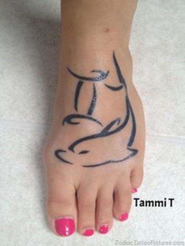Stylish Gemini Tattoo 