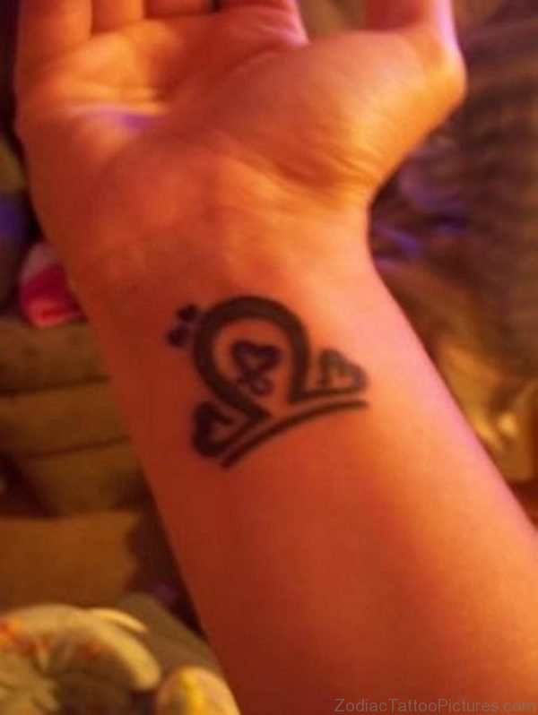 Stylish Libra Symbol Tattoo