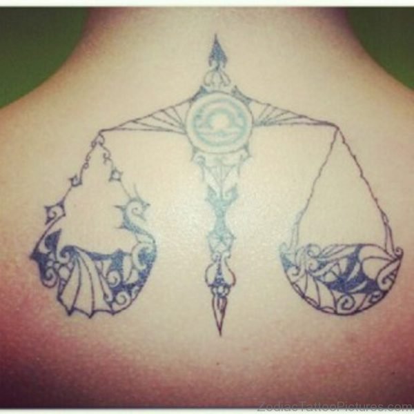 Stylish Libra Tattoo