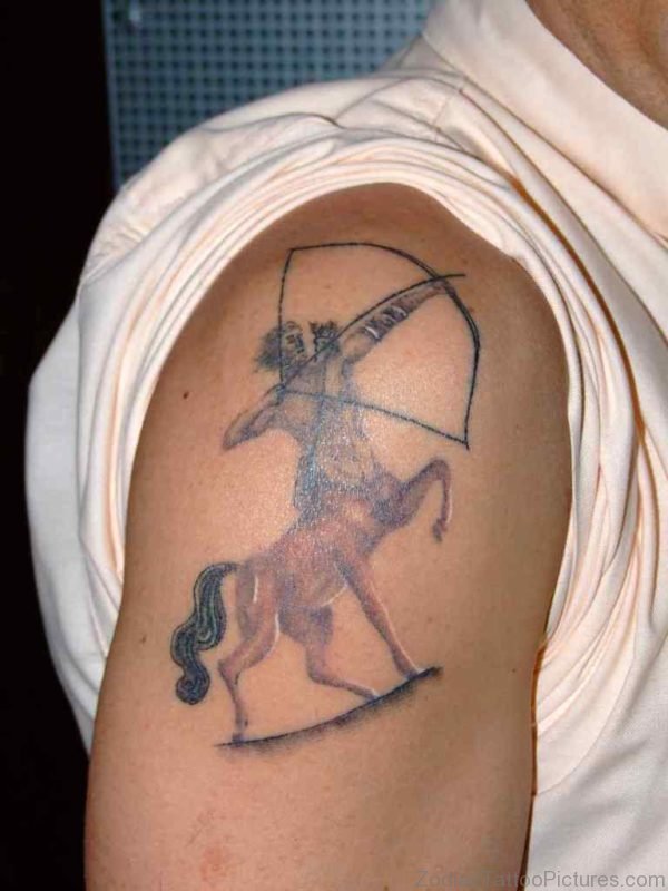 Stylish Sagittarius Tattoo 