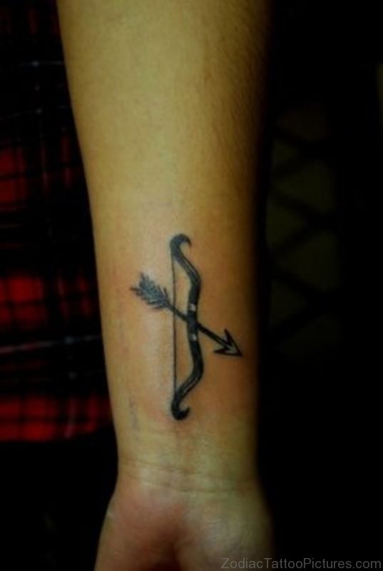 Stylish Sagittarius Tattoo 