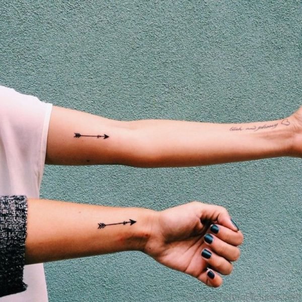 Stylish Sagittarius Tattoo 