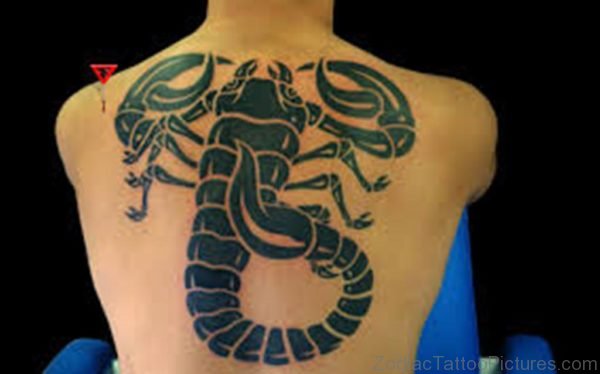 Stylish Scorpion On Back
