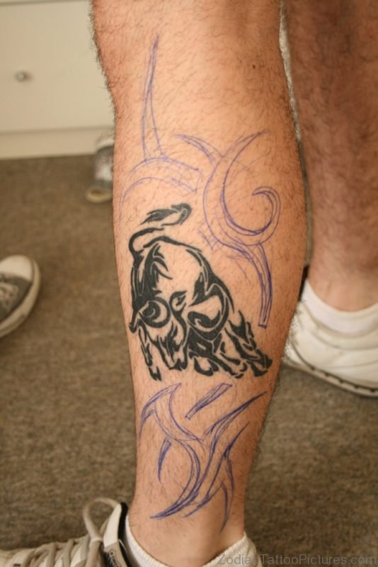 Stylish Taurus Tattoo 