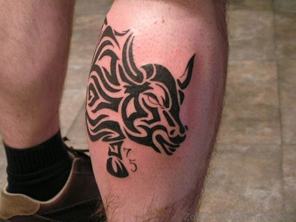 Stylish Taurus Tattoo design