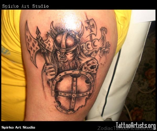 Stylish Viking Tattoo Design