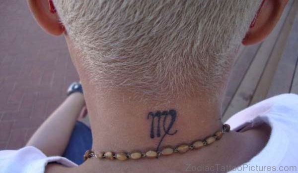 Stylish Zodiac Sign Tattoo