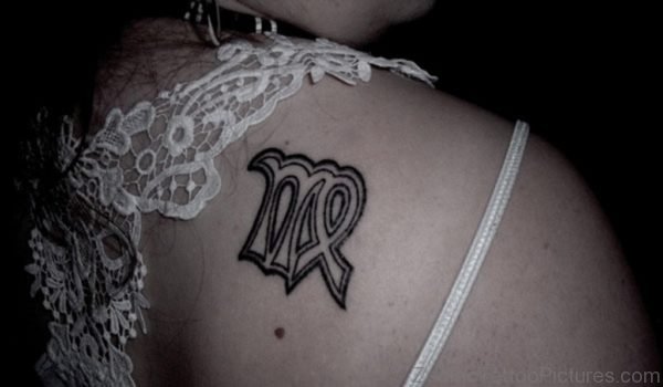 Black Virgo Symbol   Tattoo 