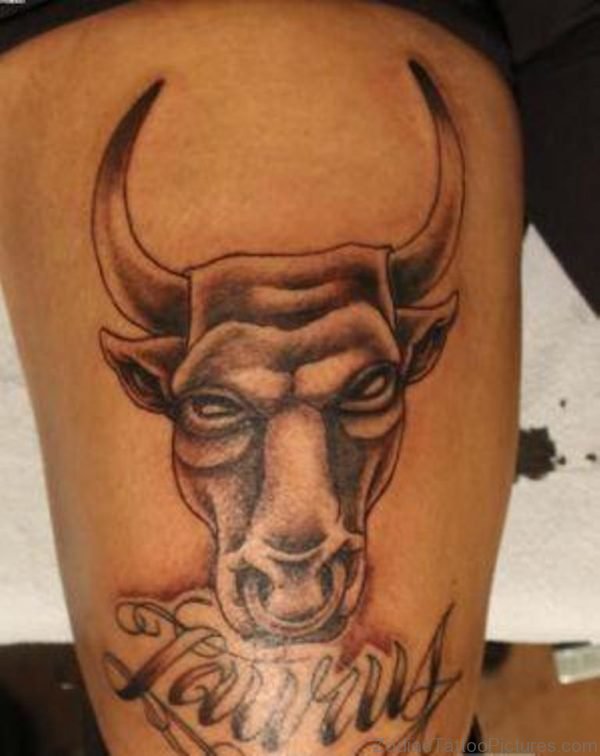 Taurus Bull Tattoo Design