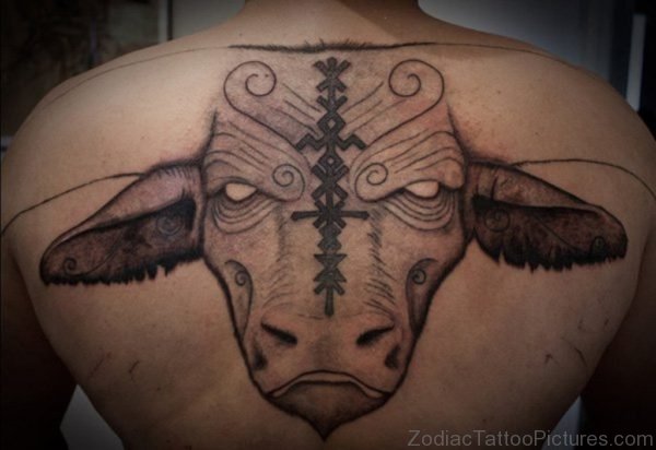 Taurus Tattoo Design For Back