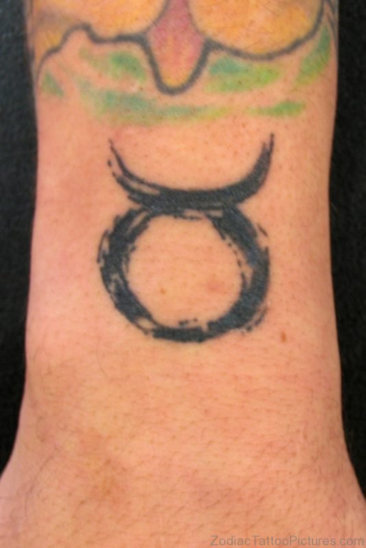 Tiny Taurus Tattoo On Wrist For Men