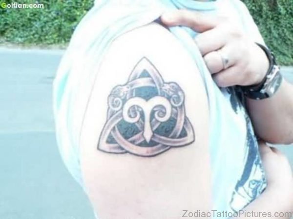 Traditional Zodiac Aries Tattoo