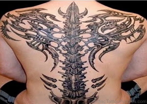 Tribal Back Tattoo Design