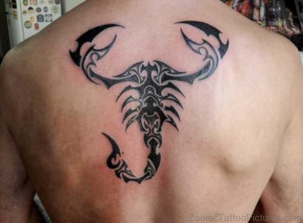 Tribal Scorpion Tattoo Back