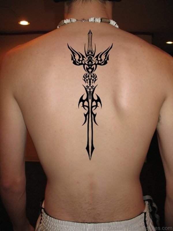 Tribal Sword Tattoo Design