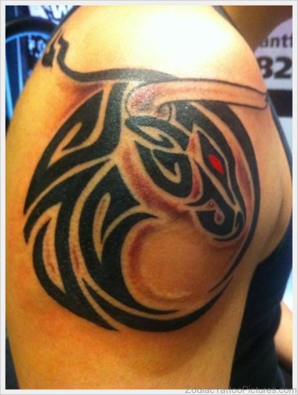 Tribal Taurus Tattoo 