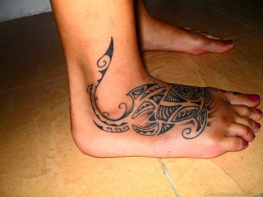 35 Nice Zodiac Scorpion Tattoos On Foot.