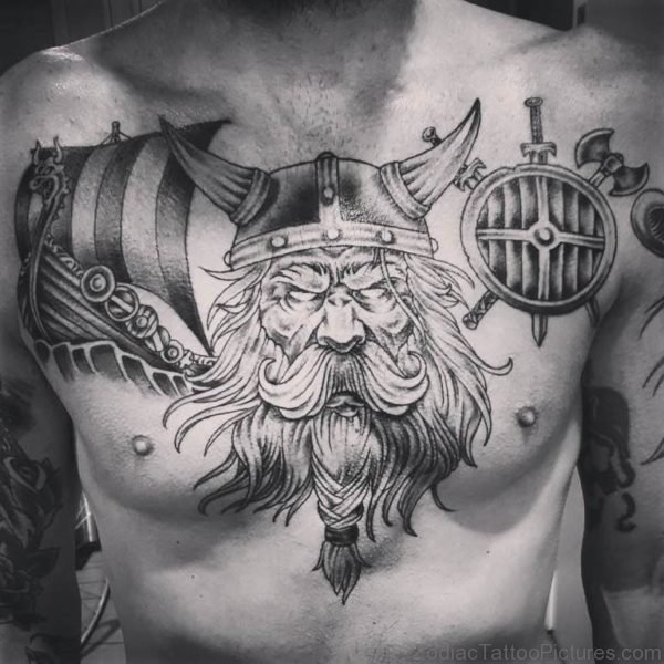 Viking Chest Tattoo