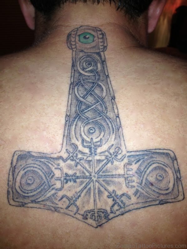 Viking Tattoo Design On Back