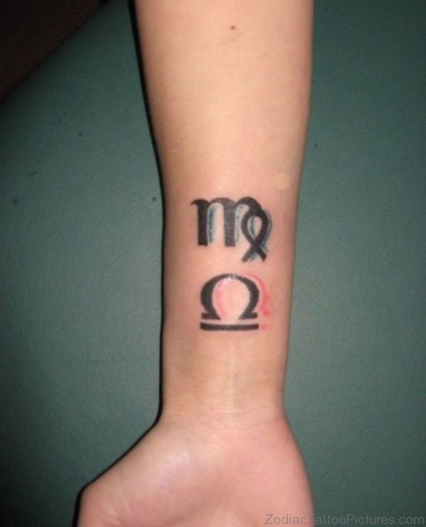 Virgo Tattoo On Wrist Image