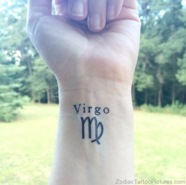 Virgo Wrist Tattoo