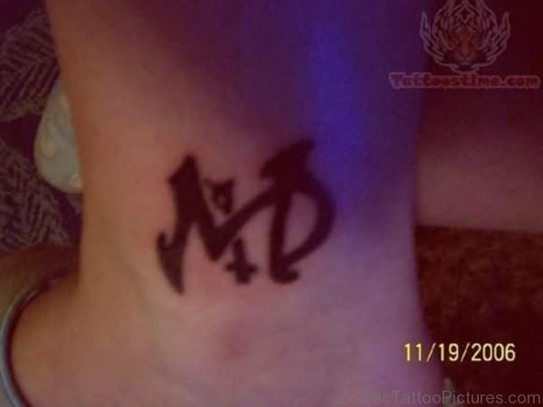 Virgo Zodiac Tattoo On Ankle