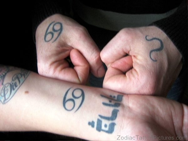 Wonderful Cancer Zodiac Tattoo On Wrist