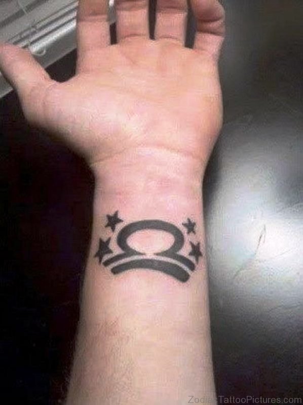 Wonderful Libra Wrist Tattoo 