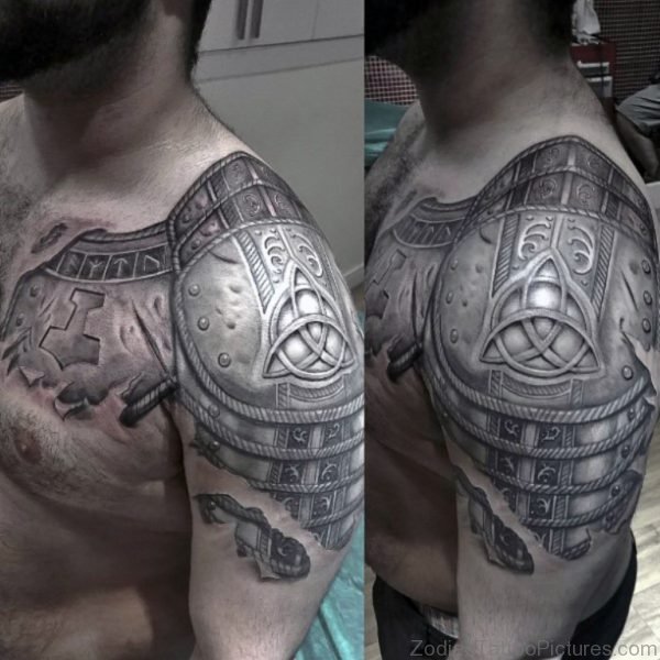 Zodiac Armor Tattoos For Men