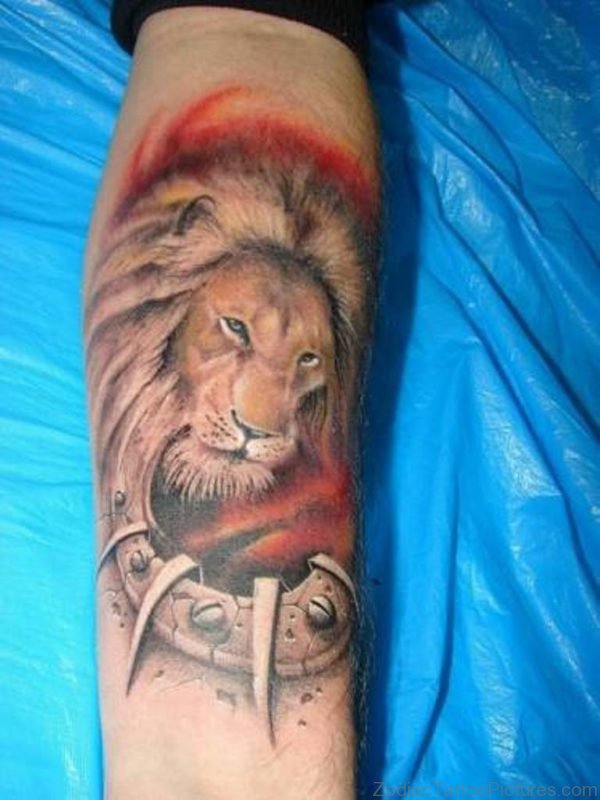 Zodiac Lion Tattoo
