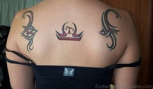 Zodiac Shoulder Back Tattoo