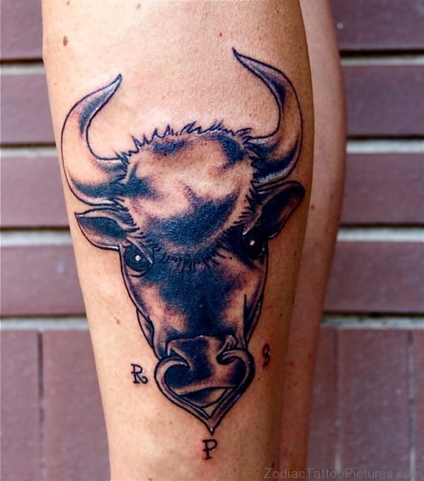 Zodiac Taurus Tattoo Design