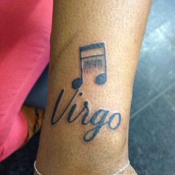 Zodiac Virgo Tattoo On Wrist