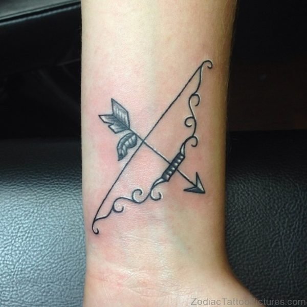 Fabulous Sagittarius Tattoo On Wrist